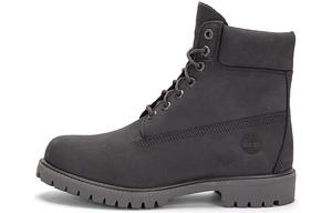 Мужские ботинки Timberland высокие на шнуровке, темно-серый