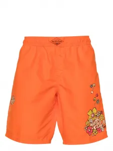 Плавки-шорты Board с цветочным принтом Martine Rose, оранжевый