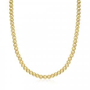 Ожерелье Ross-Simons Italian с бусинами из 18-каратного золота, 6 мм Ross-Simons, 18 In