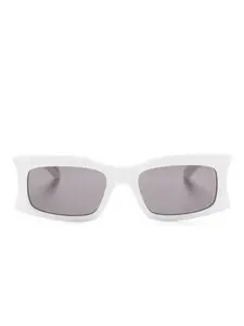 Солнцезащитные очки BB0291S в прямоугольной оправе Balenciaga Eyewear, белый