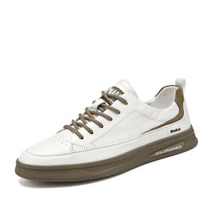 BAKE Амортизирующие и дышащие низкие скейтерские кроссовки мужские белый хаки, цвет White Khaki