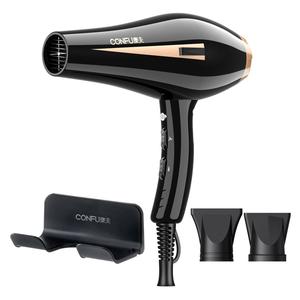 Фен для домашнего использования быстрая сушка холодный и горячий воздух KF 8894 CONFU, черный