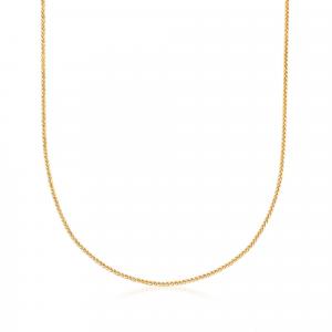 Ожерелье Ross-Simons из желтого золота 14 карат, регулируемая цепочка из 1 мм Ross-Simons, желтый