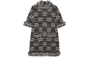 Платье с короткими рукавами женское черное Gucci