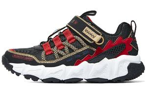 Низкие детские беговые кроссовки Black Red Skechers