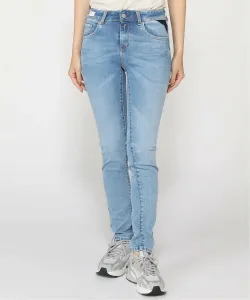 (W) Ocean Blue HYPERFLEX RE-USED Slim Denim