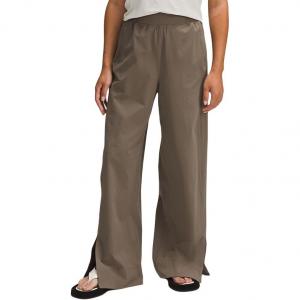 Растягивающиеся тканевые широкие брюки с высокой посадкой Asia Fit вязаные спортивные штаны женские Lululemon, серый