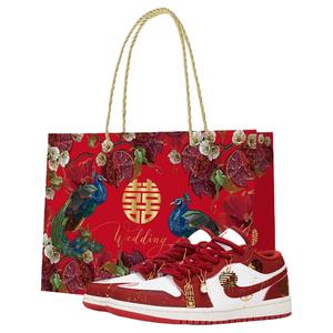 Jordan Кроссовки Air 1 Wedding Charm Makeup Shopping Bag низкие винтажные баскетбольные unisex red