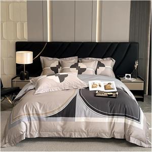 YIZUFU Комплект постельного белья из египетского хлопка 1000TC с цифровой печатью