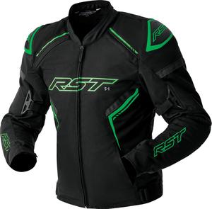 Водонепроницаемая текстильная мотоциклетная куртка RST s1 d3o, Black/Neon-Green