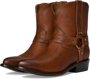 Женские короткие кожаные вестерн-сапоги Frye Billy - классический стиль ковбойский, прочное исполнение, удобная посадка, Saddle - Earthquake