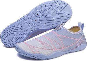 Водные туфли, водные носки-без носка с легким надеванием, быстро сохнущая дышащая сетчатая ткань Suxiaur, фиолетовый