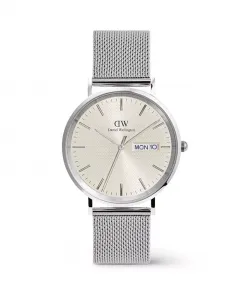 Мужские аналоговые часы из нержавеющей стали серебристого тона, 40 мм Daniel Wellington