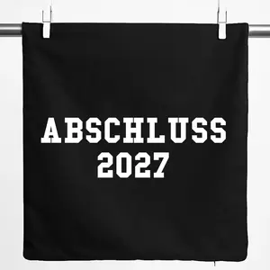 Наволочка Huuraa Выпускной 2027 Подарок на Выпускной школы 40x40см Черный Хлопок Выпускной 2027 Подарок Hellweg Druckerei