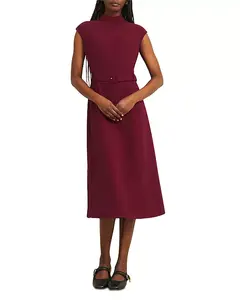 Платье Leslie Petite с короткими рукавами Hobbs London, красный