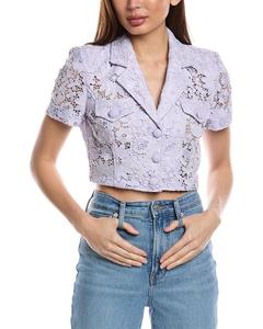 Кружевной блейзер Generation Love Noah, фиолетовый