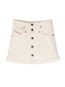 Diesel джинсовая юбка на пуговицах, нейтральный цвет