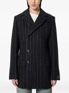 Блейзер  в тонкую полоску Kenzo, черный