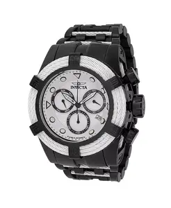 Мужские кварцевые часы-хронограф 48606 Bolt, белые, с черным циферблатом Invicta, black