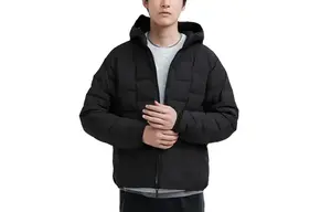 UNIQLO Пуховик унисекс космический черный, Space Black