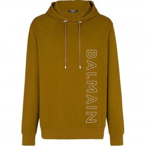 Толстовка с логотипом Reflective BALMAIN, оливковый