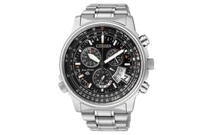 CITIZEN Часы Promaster Collection Solar Quartz Movement Titanium Alloy Strap Watch 44mm Men's Watch Black Dial, Black