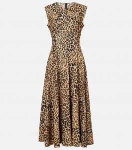 Макси-платье Grace с леопардовым принтом Norma Kamali, Cheetah Patch