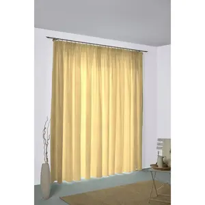 Штора Niederau с тесьмой для занавесок 1 шт. Wirth, желто-серый