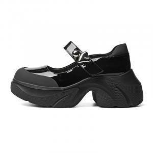 Туфли Мэри Джейн на платформе 7 см женские RED DRAGONFLY, Black