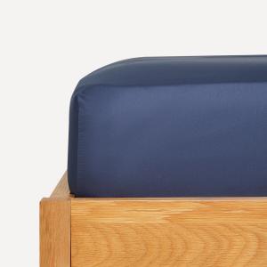 Бандана из хлопкового атласа плотностью 300 ниток на приталенном полотне 35 см El Corte Inglés, темно-синий