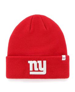 Мужская базовая вязаная шапка '47 Red New York Giants Secondary с манжетами '47 Brand