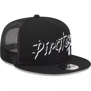 Мужская черная кепка New Era Pittsburgh Pirates Street Trucker 9FIFTY Snapback