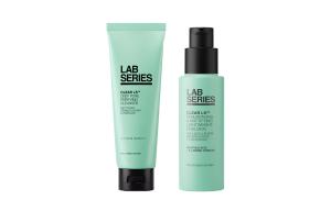 Набор для ухода за кожей LANGSHI для контроля жирности, очищающее средство и тоник, восстанавливающий и увлажняющий LAB SERIES