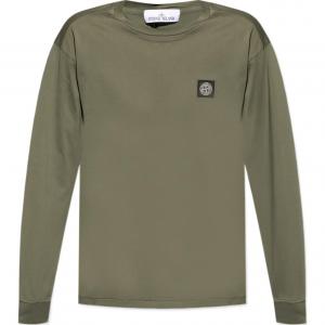 Футболка мужская зеленая Stone Island, зеленый