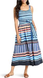 Платье NIC+ZOE Petite Painted Peninsula Sophie Dress, Blue Multi