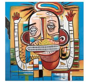 Картина KUNSTLOFT handgemalt Exzentrischer Freund, многоцветный