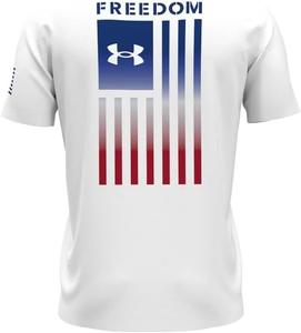 Футболка Under Armour Freedom Graphic, мужская, с коротким рукавом, (100) White/Royal
