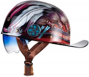 Шлем YIYHFKM Baseball с принтом, черный / красный