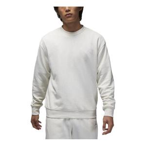 Толстовка с капюшоном классическая летающая однотонная с подкладкой из флиса с круглым вырезом Air Jordan, белый