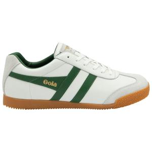 Кроссовки Gola Harrier Leather, цвет White/Green/Green