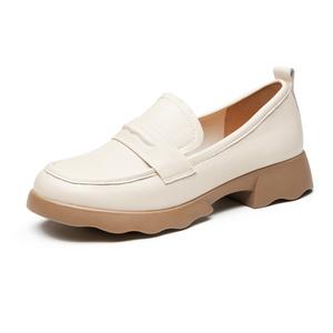 AOKANG Лоферы женские черно-бежевые бежевые, цвет Beige