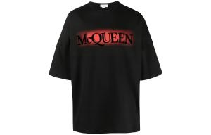 Футболка с принтом логотипа Alexander McQueen, черный