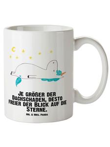 Кружка XL Единорог, звездное небо с надписью белого цвета Mr. & Mrs. Panda