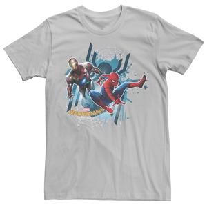 Мужская футболка с рисунком Marvel Spider-Man Homecoming Iron Man здесь, чтобы помочь