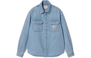 Carhartt WIP Рубашка-куртка с нашивкой логотипа, Light Blue
