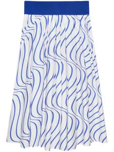 Юбка с принтом MSGM, синий