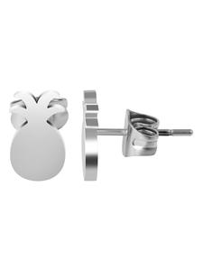 Adeliás Серьги унисекс - серьги-гвоздики из нержавеющей стали серебристого цвета