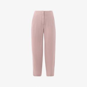 Брюки Whistles с высокой посадкой и расклешенными штанинами из льна, оранжевый