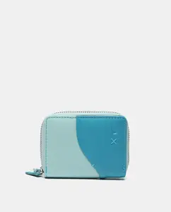 Маленькая кожаная сумка Oceans Diary в голубых тонах Abbacino, синий