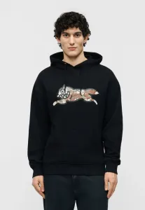Толстовка с капюшоном и изображением бегущей собаки с шоколадной крошкой Icecream, Black